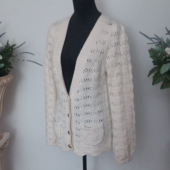 Juicy Couture Cream Knit Cardigan - Picture 3 of 7